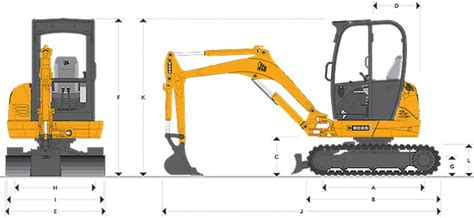 width of a small digger